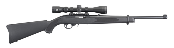 Ruger 10/22 CARBINE, Black Synthetic with Scope .22LR