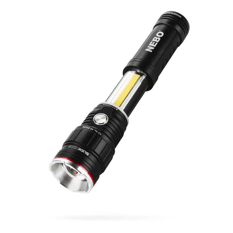 NEBO SLYDE KING (2ND GEN) 2-in-1 500-Lumen Rechargeable LED Flashlight and Work Light