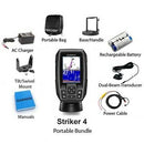 Garmin - STRIKER™ 4 Portable Fish Finder Bundle